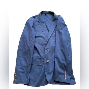 J. Crew navy blue ludlow cotton stretch sport coat blazer jacket 40S